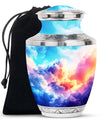 Clouds Theme Large Urn 10 Inch