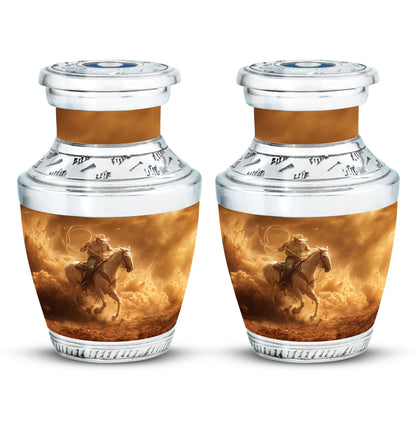 Cowboy Theme 3 Inch Keepsake Pack of 2