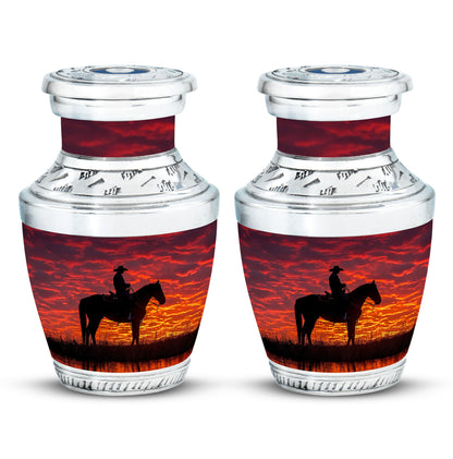 Cowboy Theme 3 Inch Keepsake Pack of 2