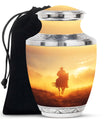 Cowboy Theme Large Urn 10 Inch
