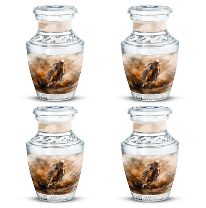 Cowboy Theme 3 Inch Keepsake Pack of 4