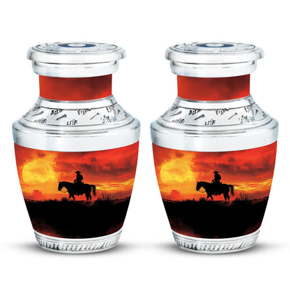 Cowboy Theme 3 Inch Keepsake Pack of 2