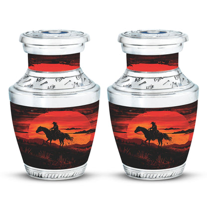Cowboy Theme 3 Inch Keepsake Pack of 2