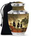 Cowboy Theme Large Urn 10 Inch