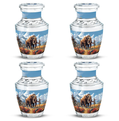 Mamoth Theme 3 Inch Keepsake Pack of 4