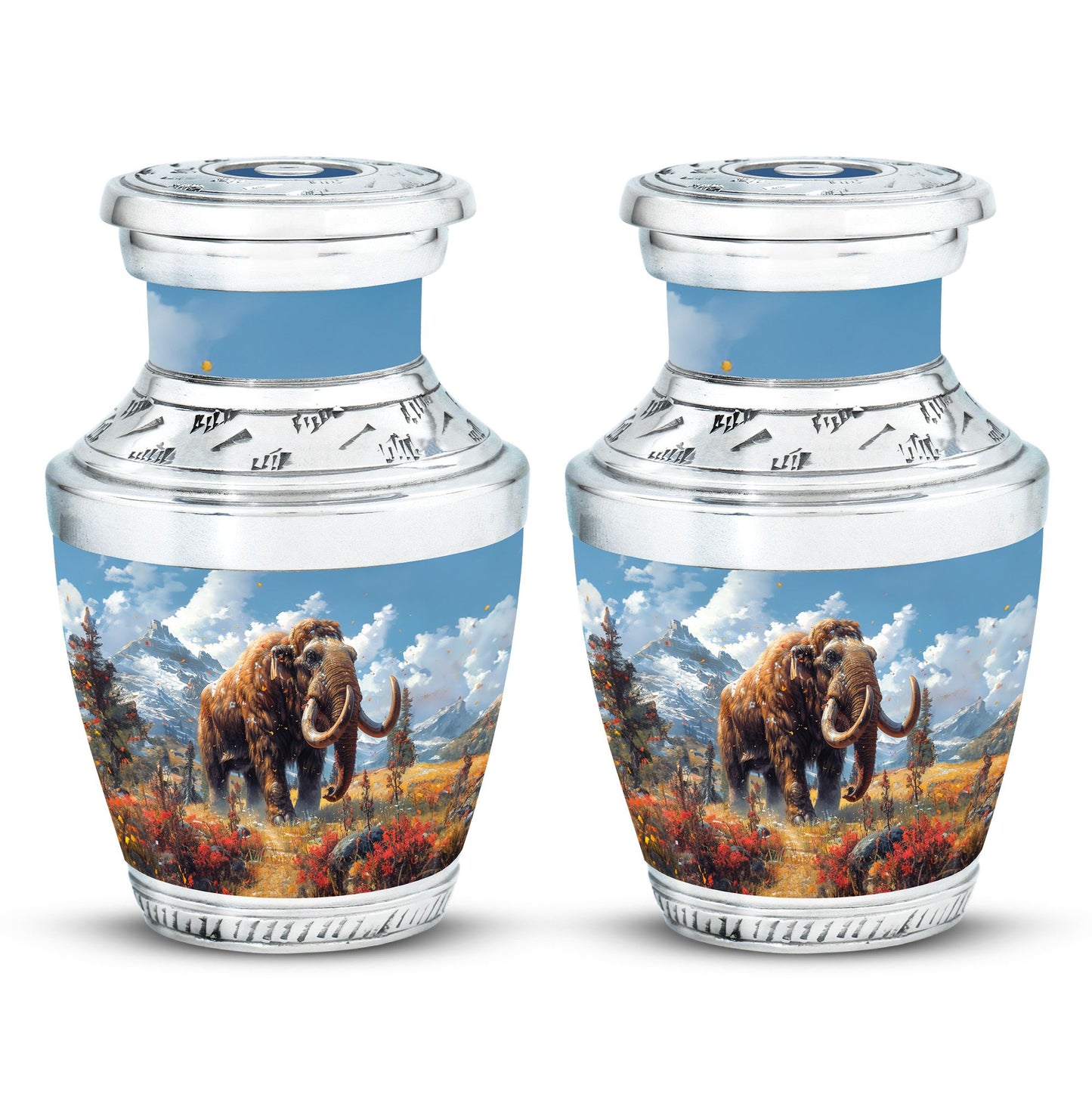 Mamoth Theme 3 Inch Keepsake Pack of 2