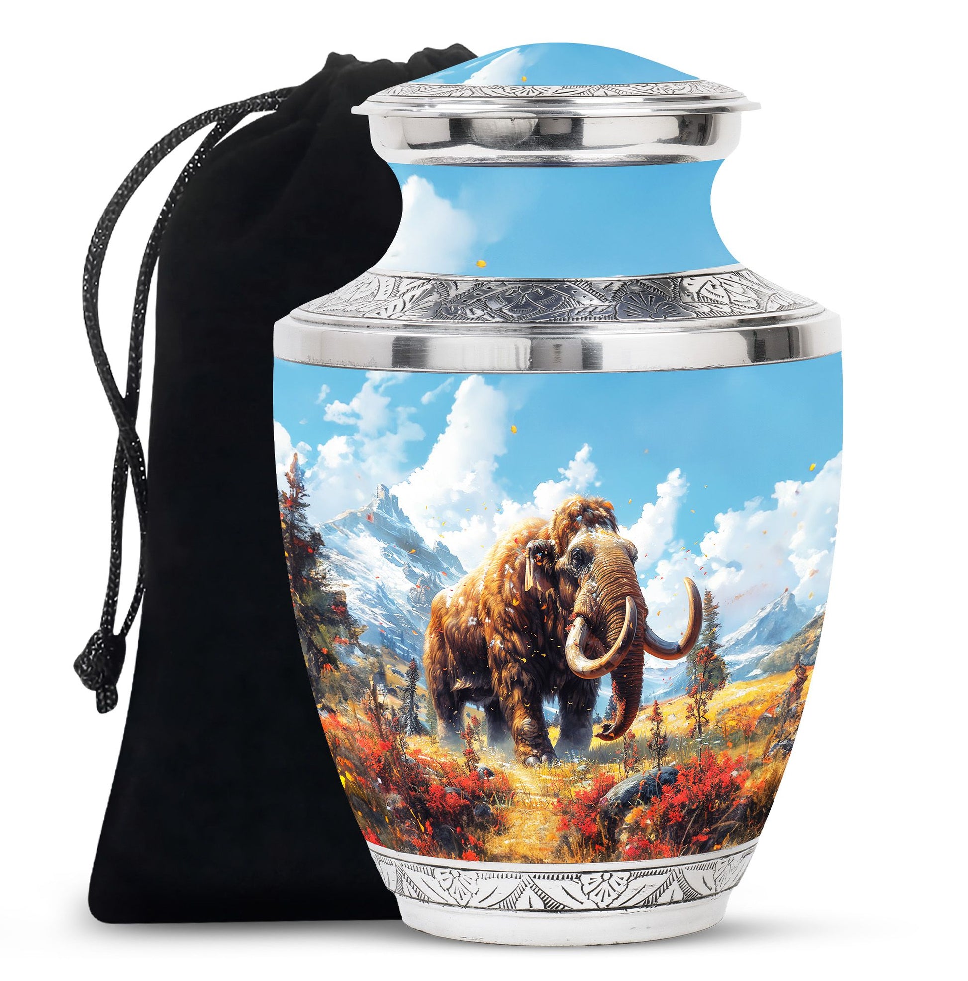 Mamoth Theme Large Urn 10 Inch