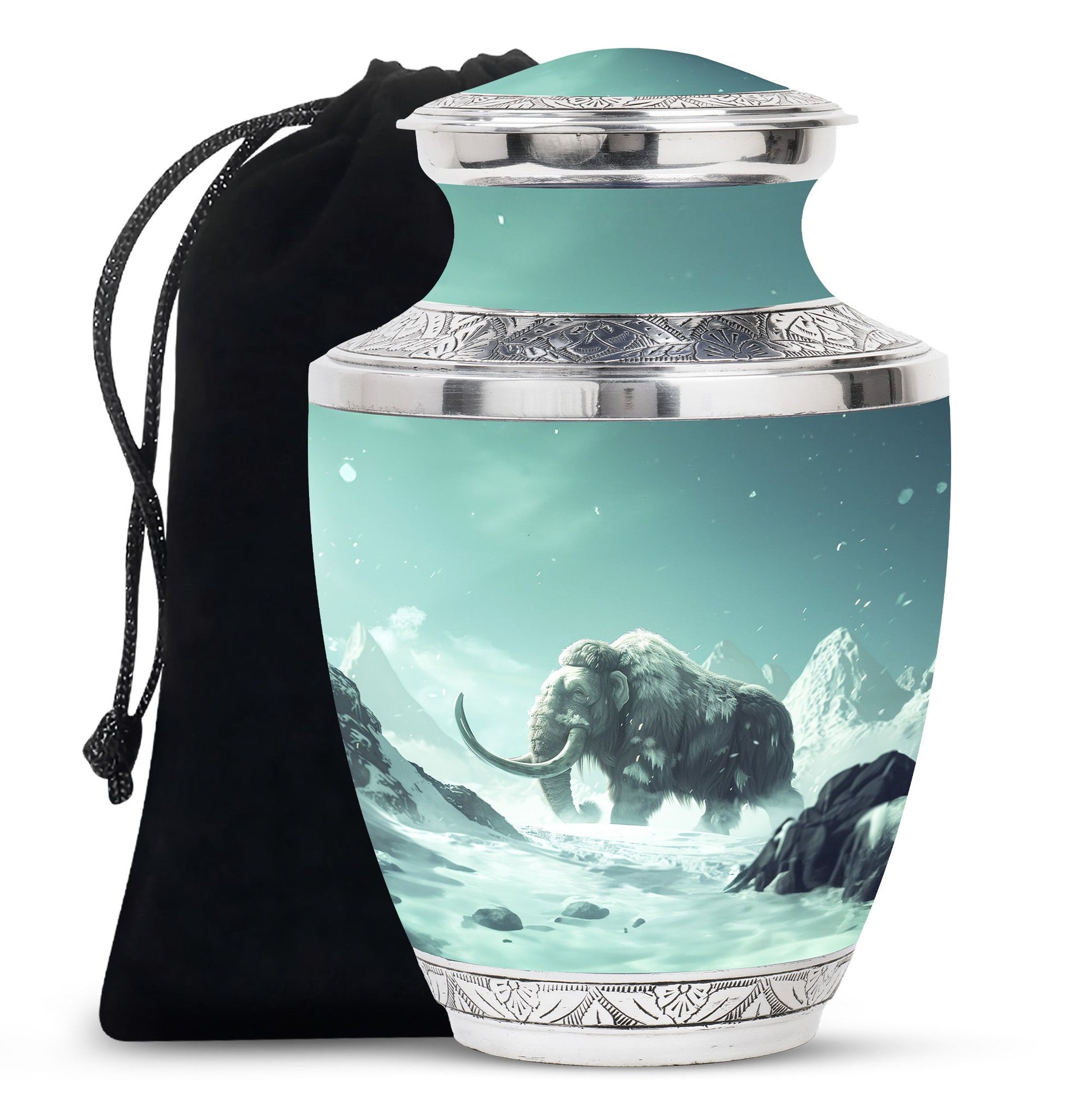 Mamoth Theme Large Urn 10 Inch