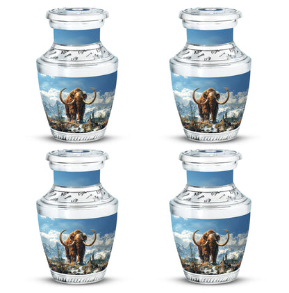 Mamoth Theme 3 Inch Keepsake Pack of 4
