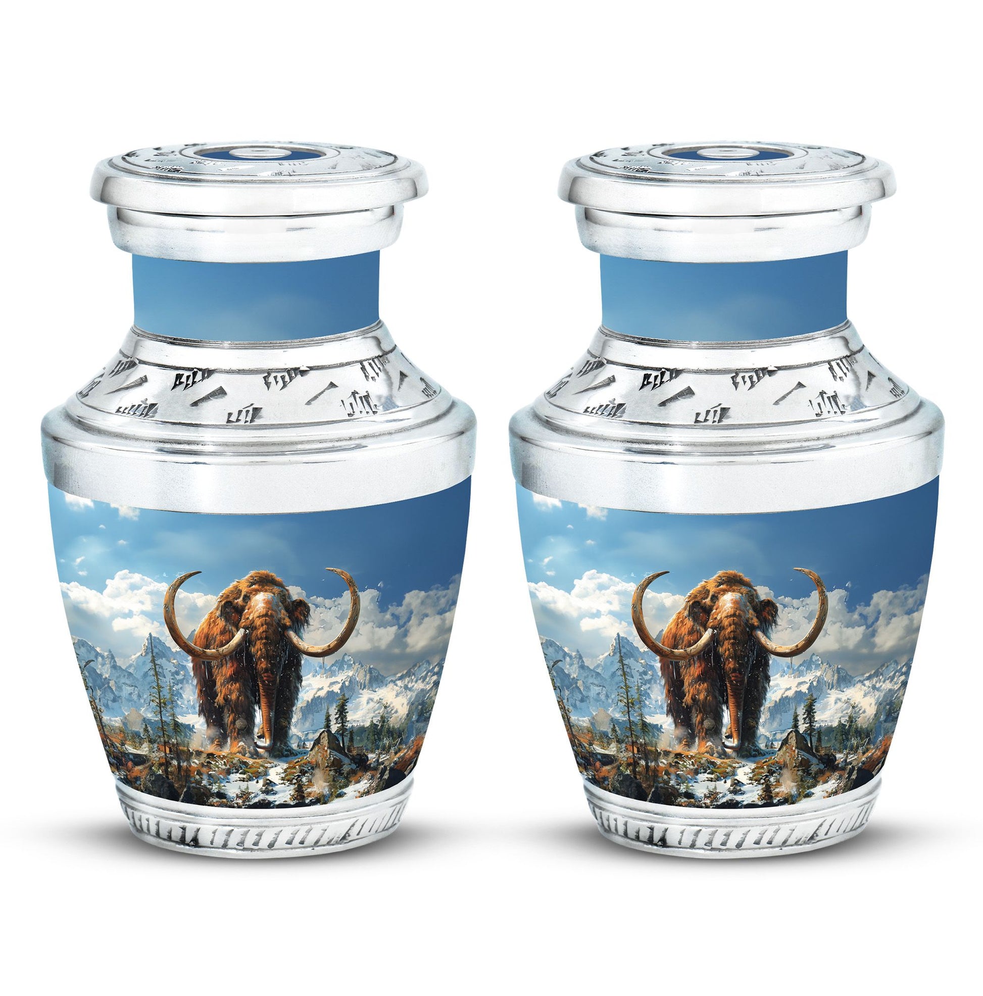 Mamoth Theme 3 Inch Keepsake Pack of 2