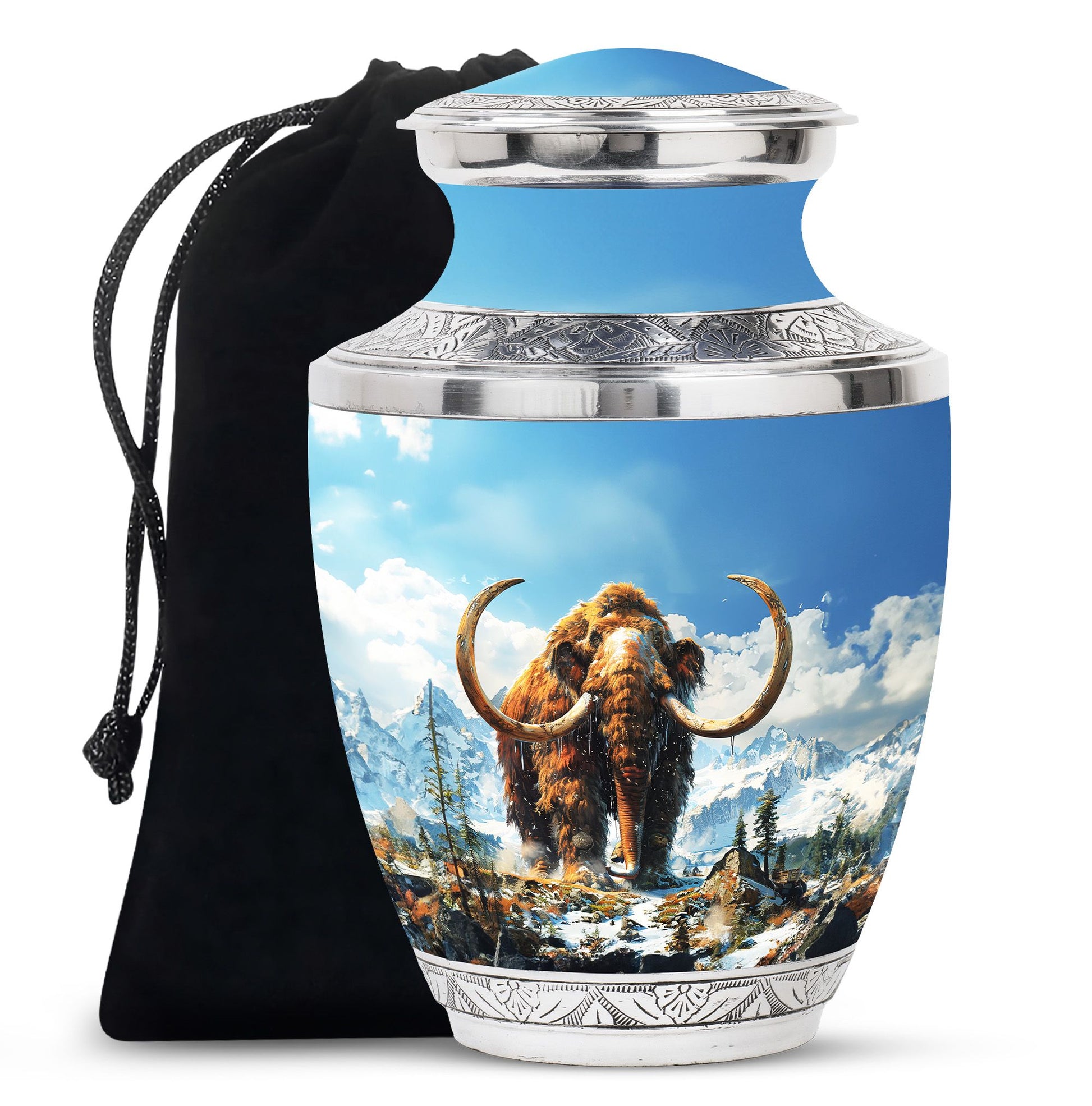 Mamoth Theme Large Urn 10 Inch
