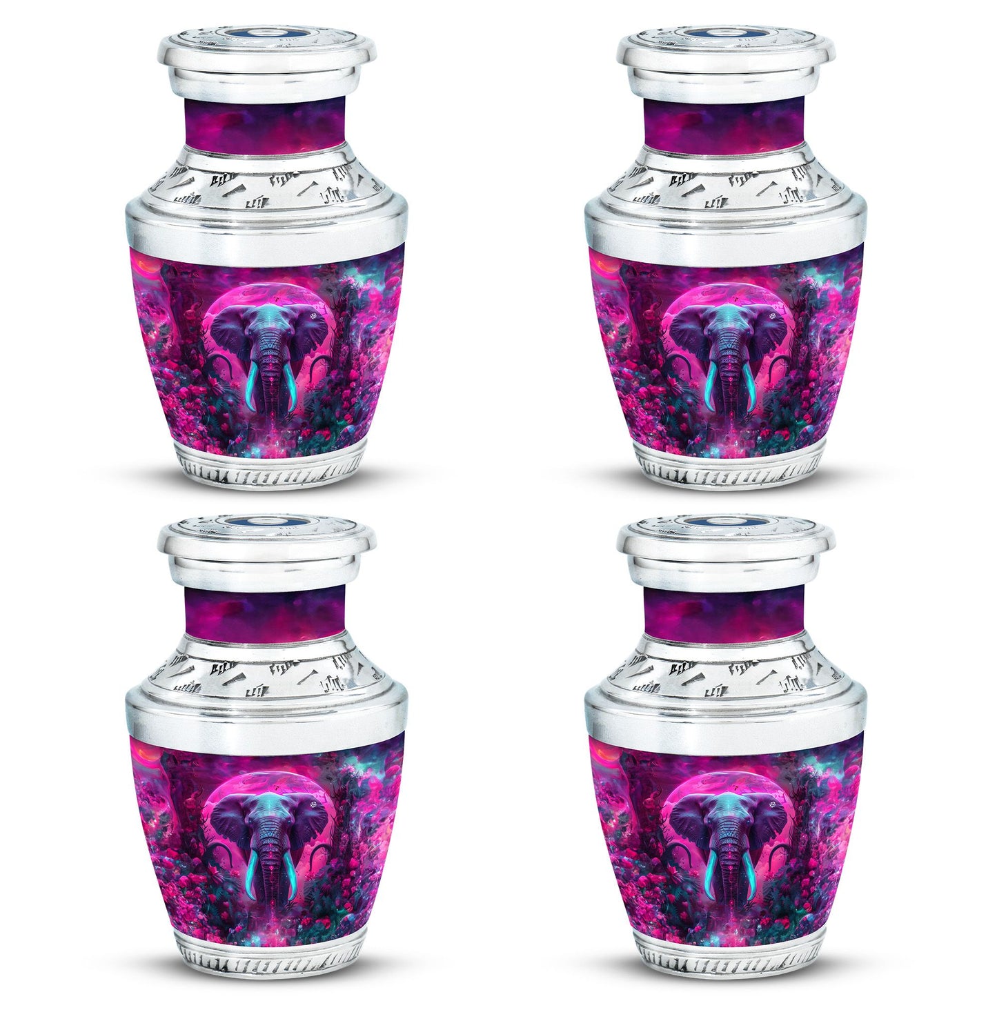 Mamoth Theme 3 Inch Keepsake Pack of 4