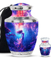 Mermaid Theme Large Urn With 1 Keepsake Urn