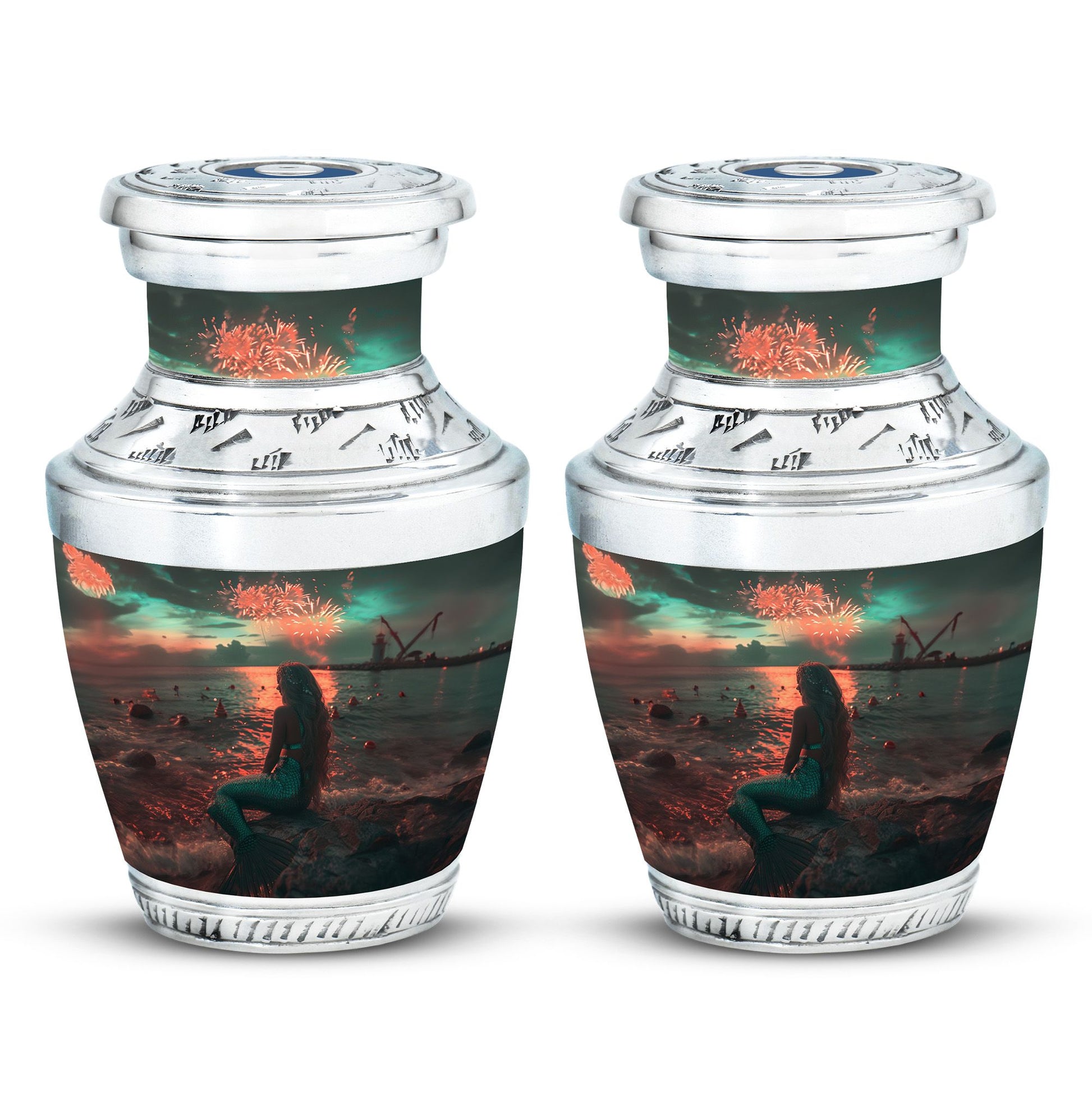 Mermaid Theme 3 Inch Keepsake Pack of 2