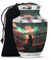 Mermaid Theme Large Urn 10 Inch