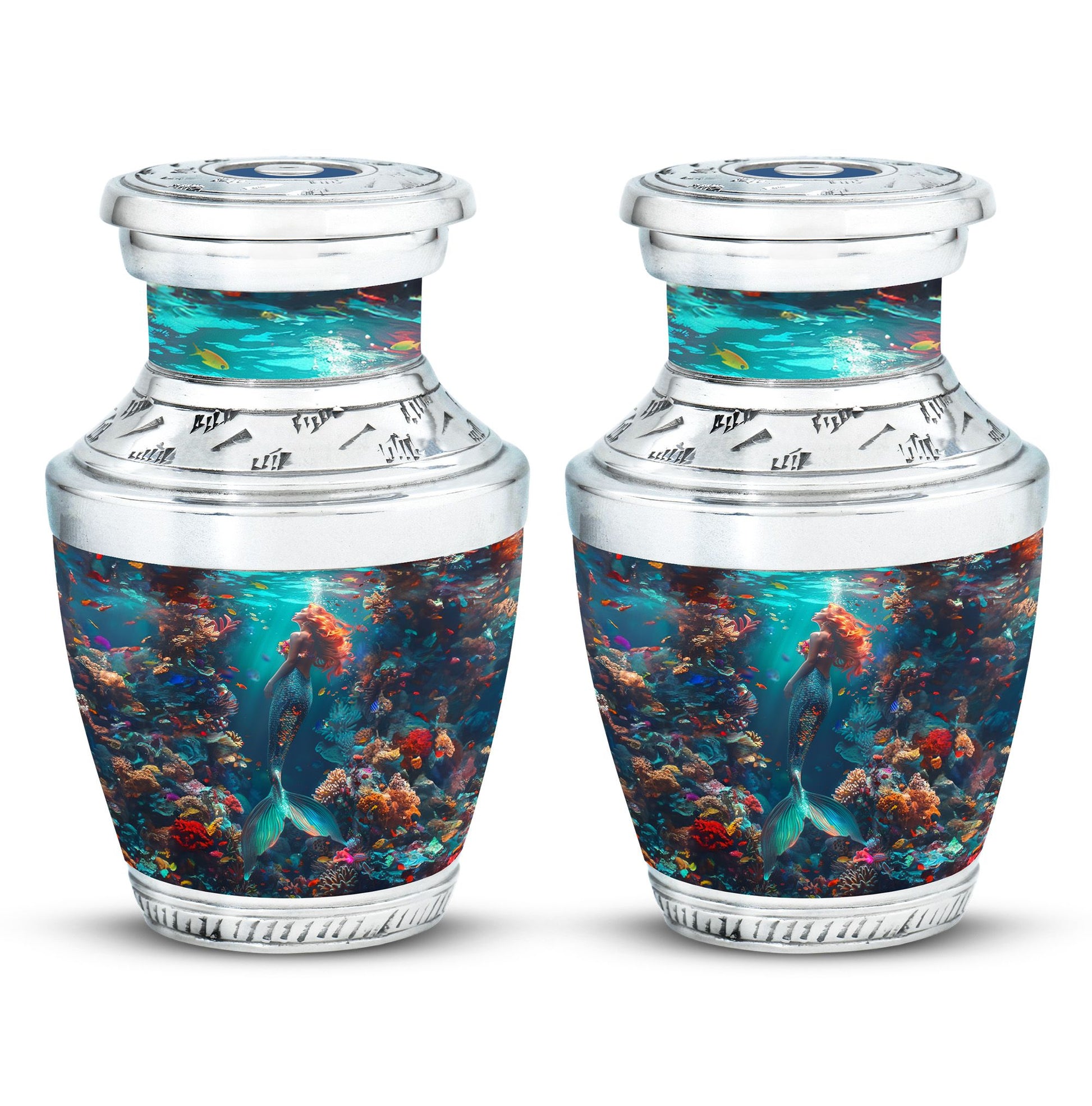 Mermaid Theme 3 Inch Keepsake Pack of 2