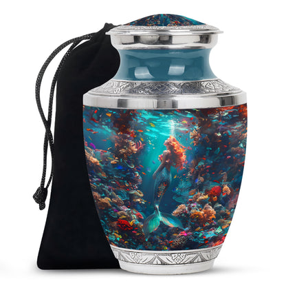 Mermaid Cremation Urns For Men and Women - Mermaid Memorial Urns