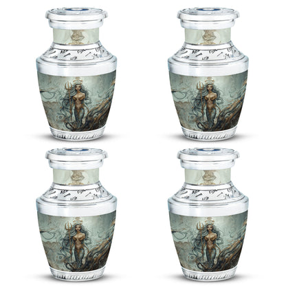 Mermaid Theme 3 Inch Keepsake Pack of 4
