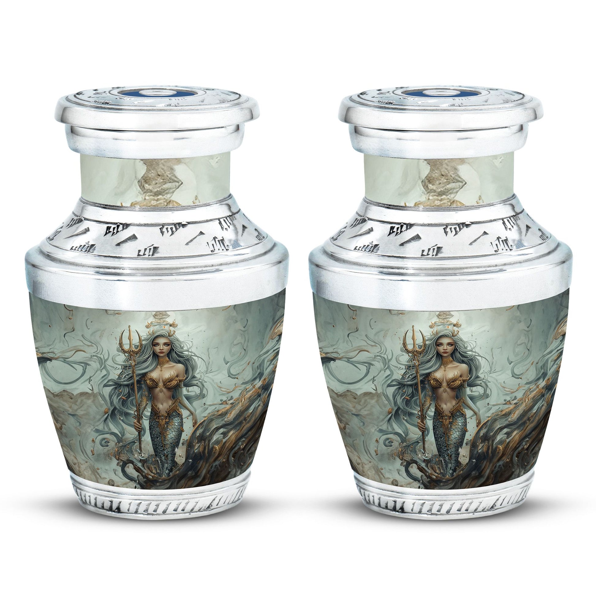 Mermaid Theme 3 Inch Keepsake Pack of 2