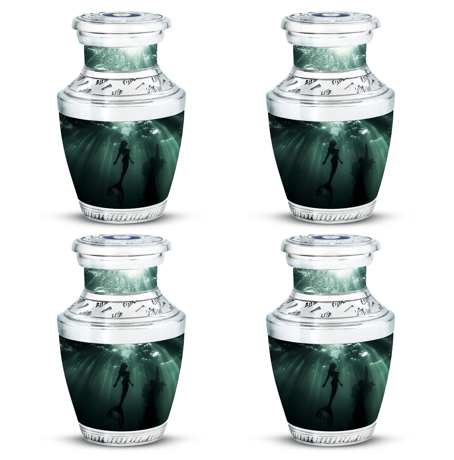 Mermaid Theme 3 Inch Keepsake Pack of 4