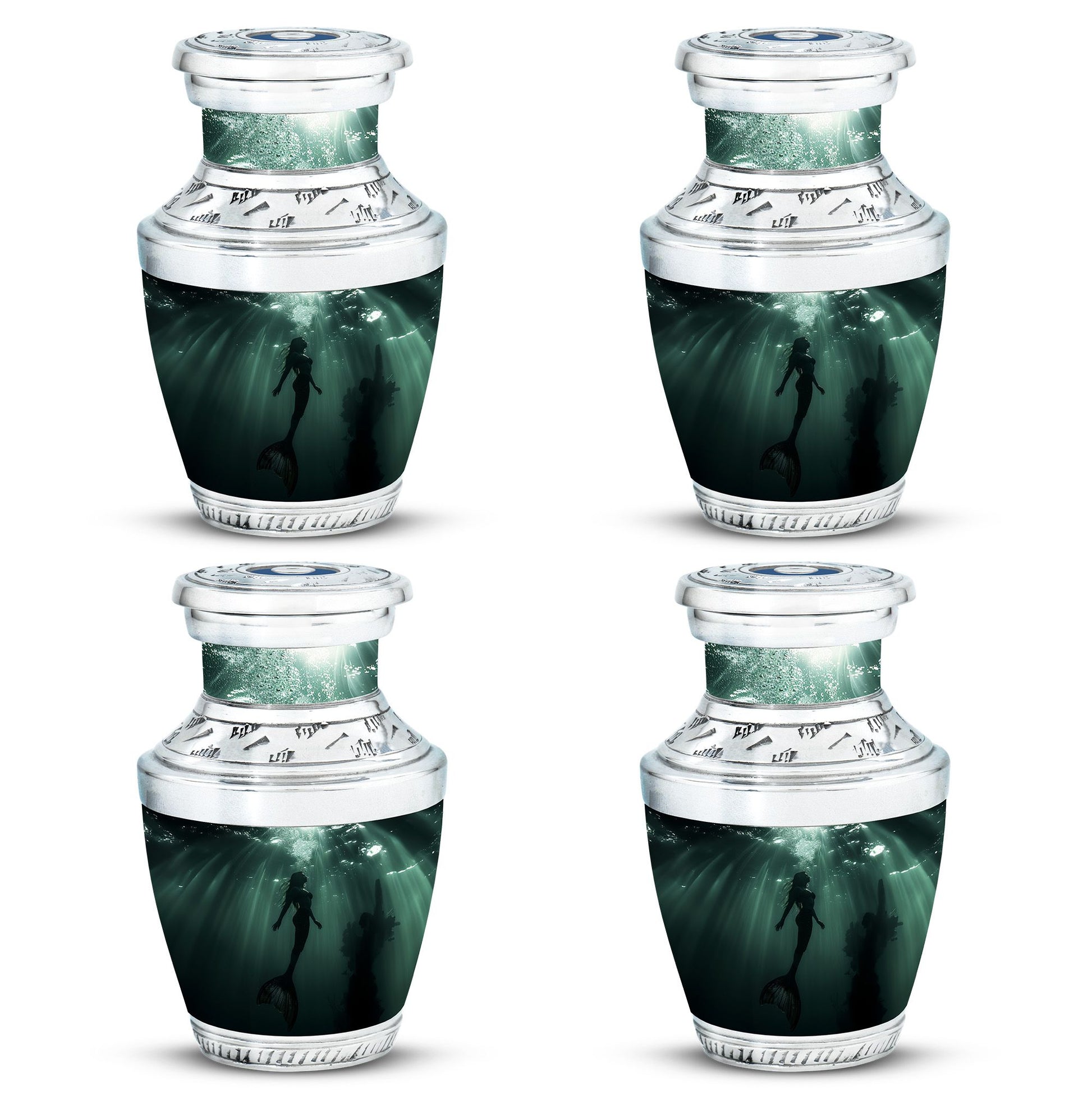 Mermaid Theme 3 Inch Keepsake Pack of 4