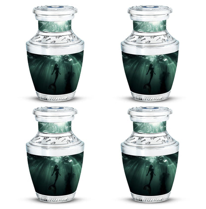 Mermaid Theme 3 Inch Keepsake Pack of 4