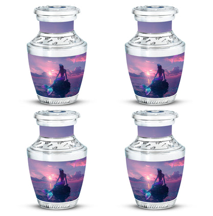 Mermaid Theme 3 Inch Keepsake Pack of 4