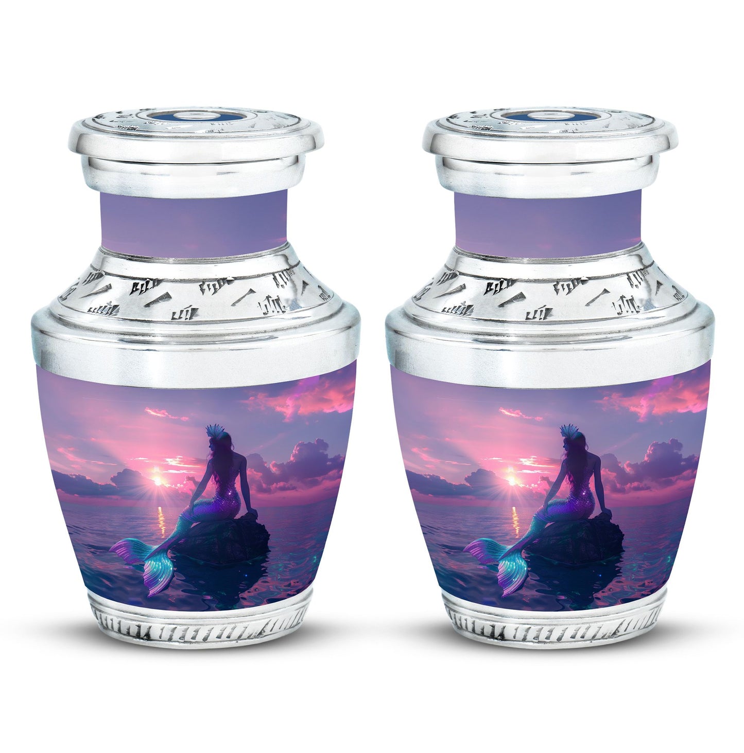 Mermaid Theme 3 Inch Keepsake Pack of 2
