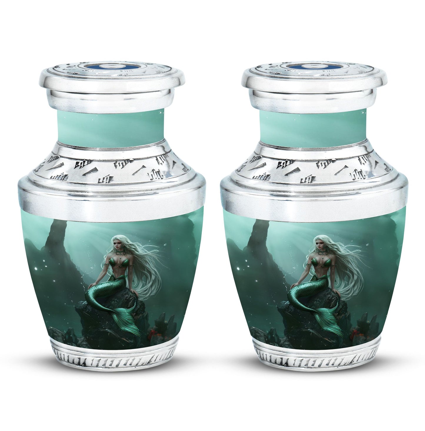 Mermaid Theme 3 Inch Keepsake Pack of 2