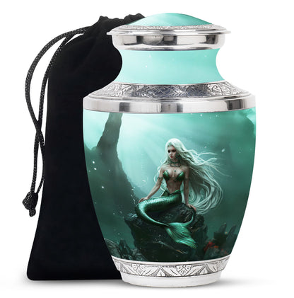 Mermaid Theme Large Urn 10 Inch