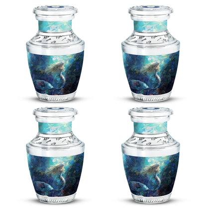 Mermaid Theme 3 Inch Keepsake Pack of 4