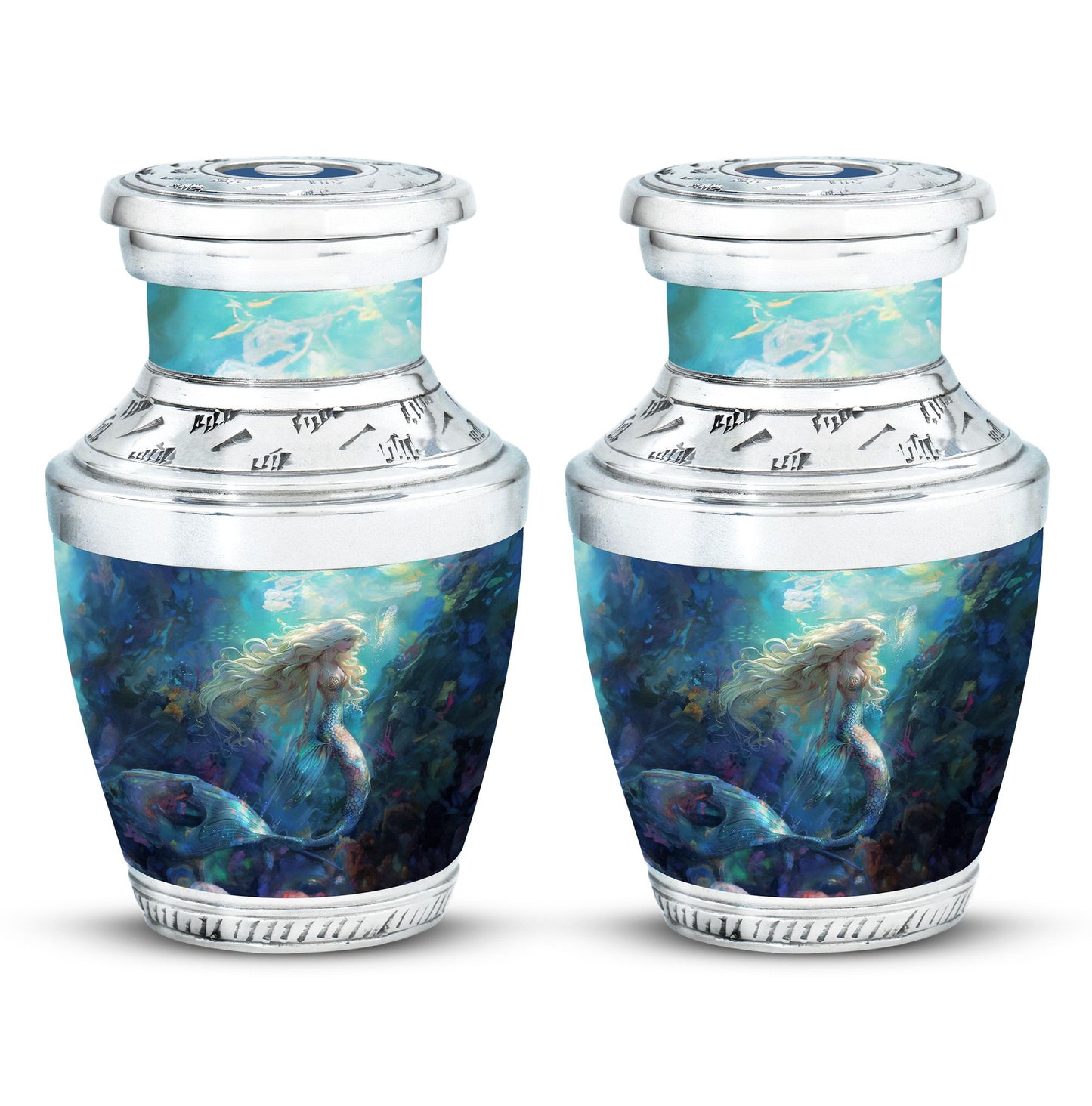 Mermaid Theme 3 Inch Keepsake Pack of 2