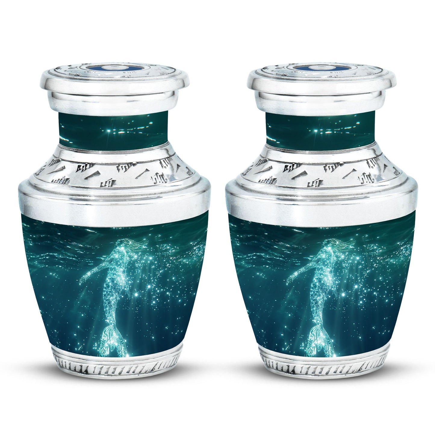 Mermaid Theme 3 Inch Keepsake Pack of 2