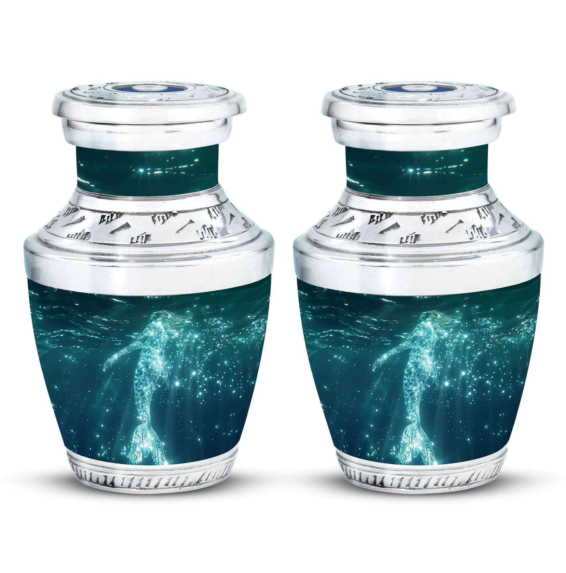 Mermaid Theme 3 Inch Keepsake Pack of 2