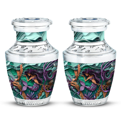 Mermaid Theme 3 Inch Keepsake Pack of 2