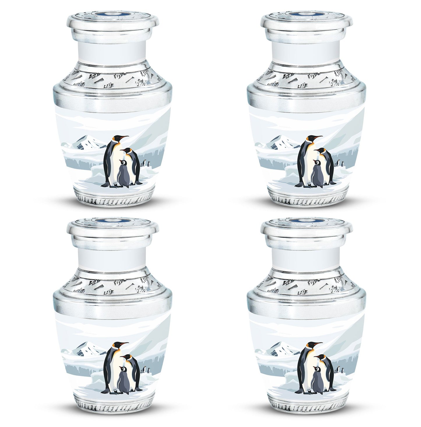 Penguin Theme 3 Inch Keepsake Pack of 4
