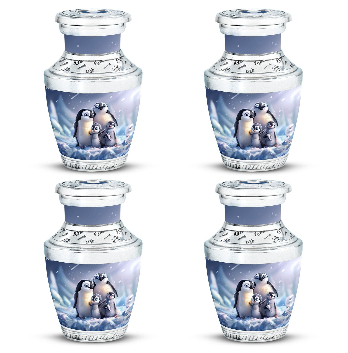 Penguin Theme 3 Inch Keepsake Pack of 4