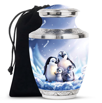 Penguin Theme Large Urn 10 Inch