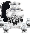 Penguin Theme Large Urn With 4 Keepsake Urn