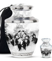 Penguin Theme Large Urn With 1 Keepsake Urn