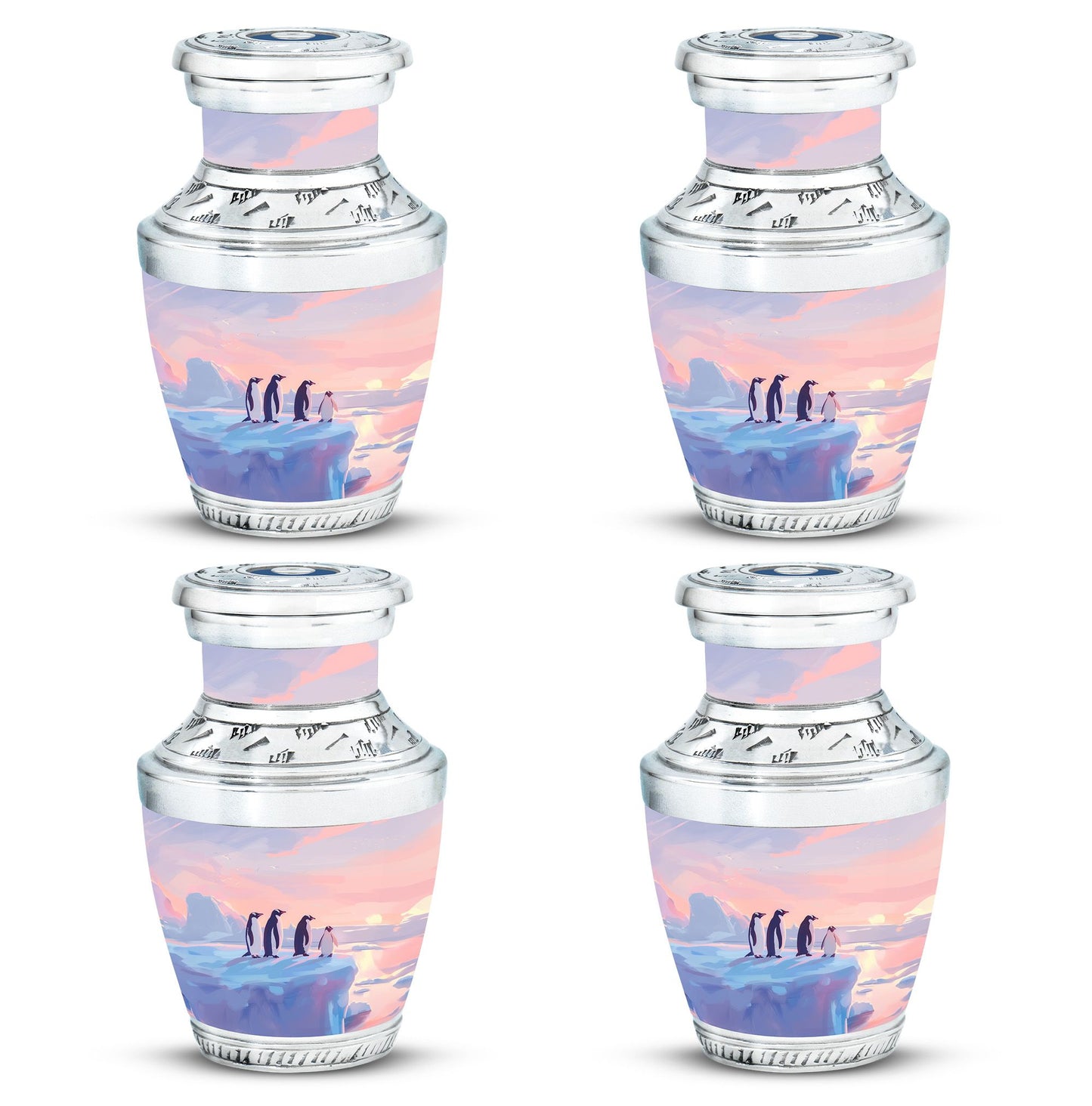 Penguin Theme 3 Inch Keepsake Pack of 4