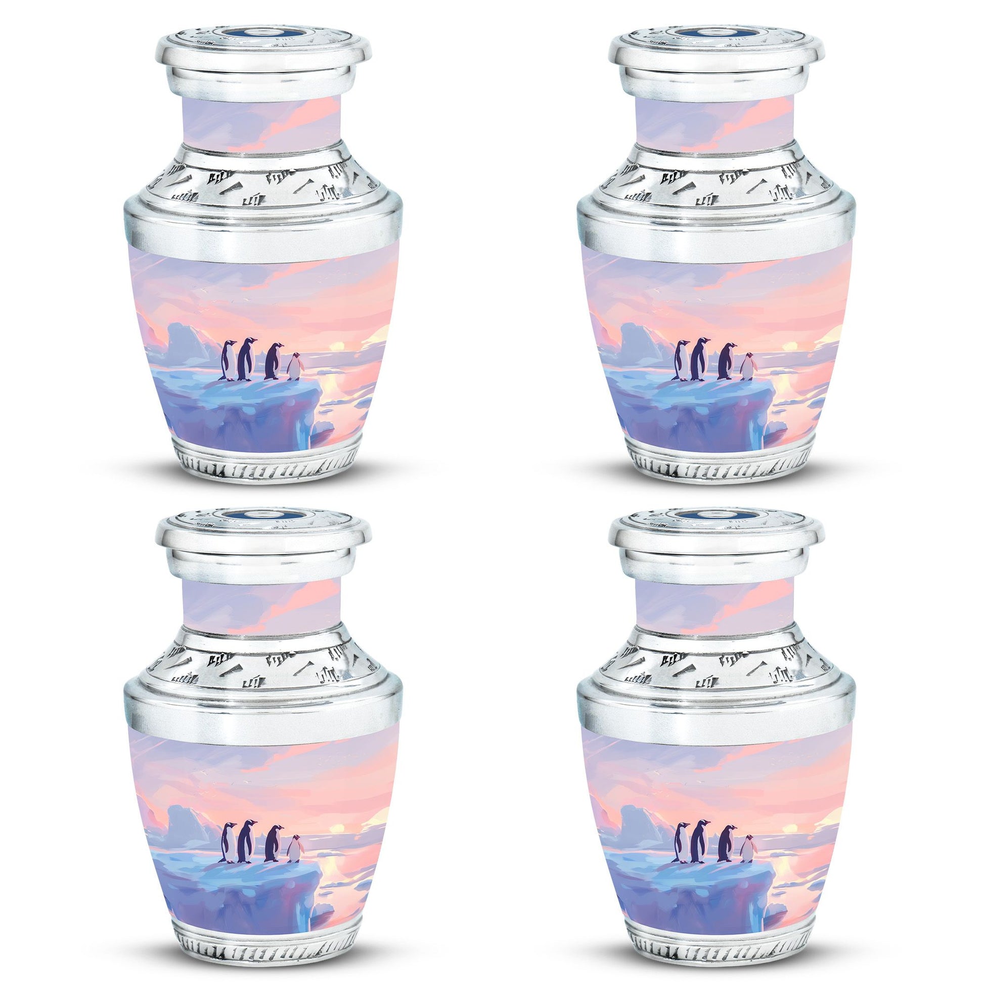 Penguin Theme 3 Inch Keepsake Pack of 4