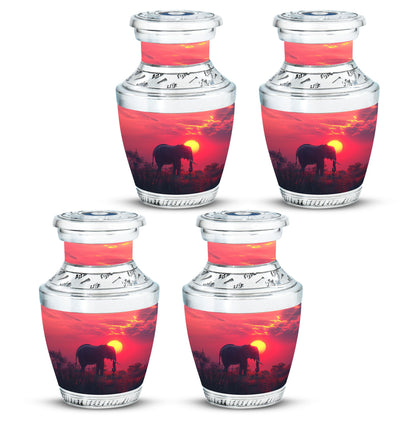 Elephant Theme 3 Inch Keepsake Pack of 4