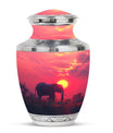 Elephant Theme Large Urn 10 Inch