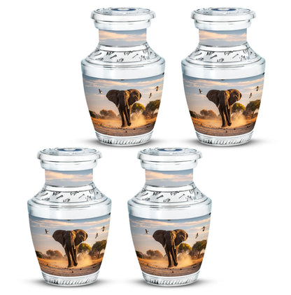 Elephant Theme 3 Inch Keepsake Pack of 4