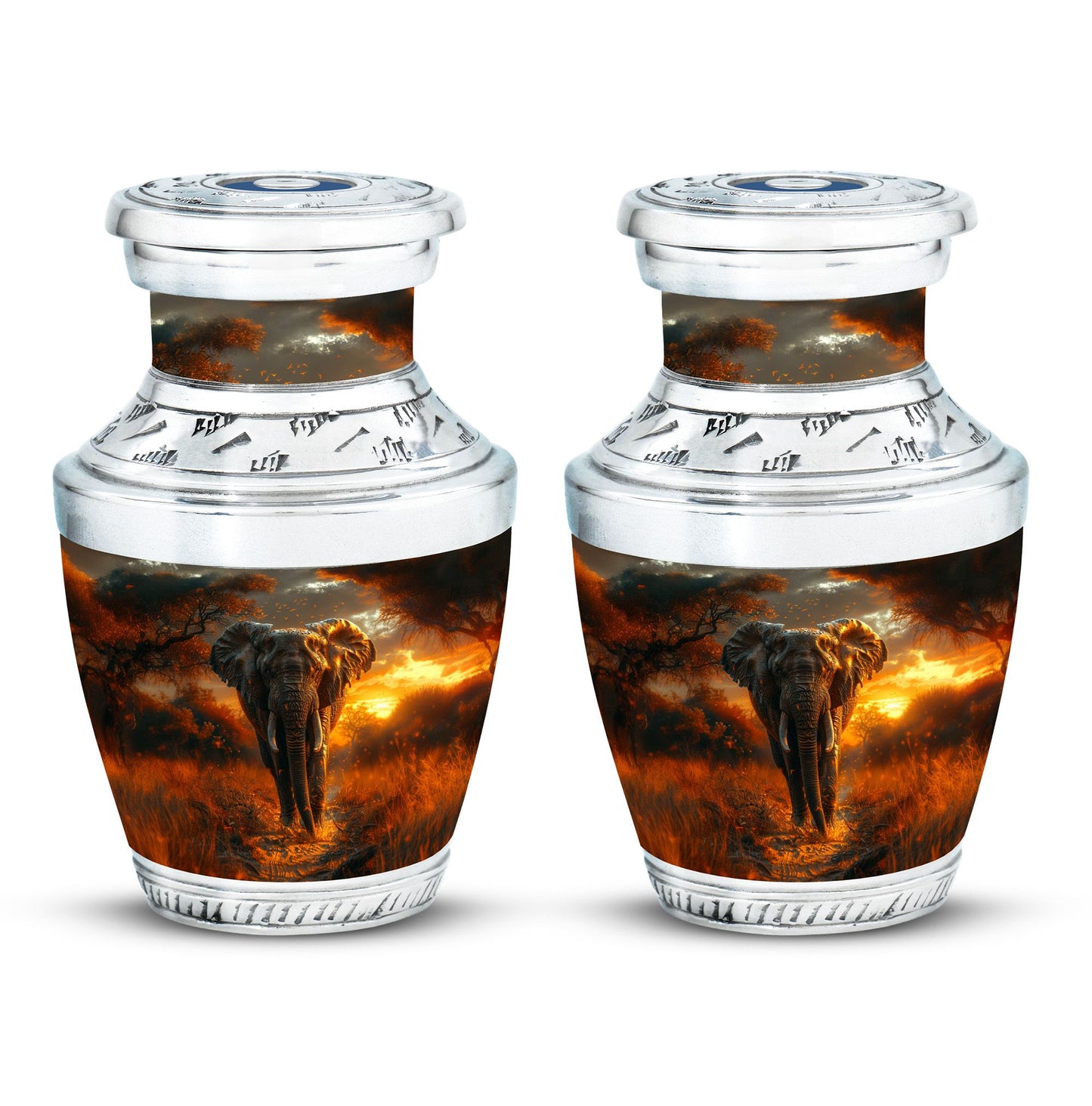 Elephant Theme 3 Inch Keepsake Pack of 2