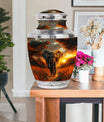 Elephant Theme Large Urn With 1 Keepsake Urn