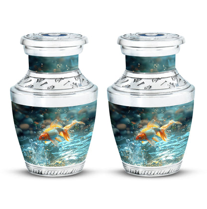 Gold Fish Theme 3 Inch Keepsake Pack of 2