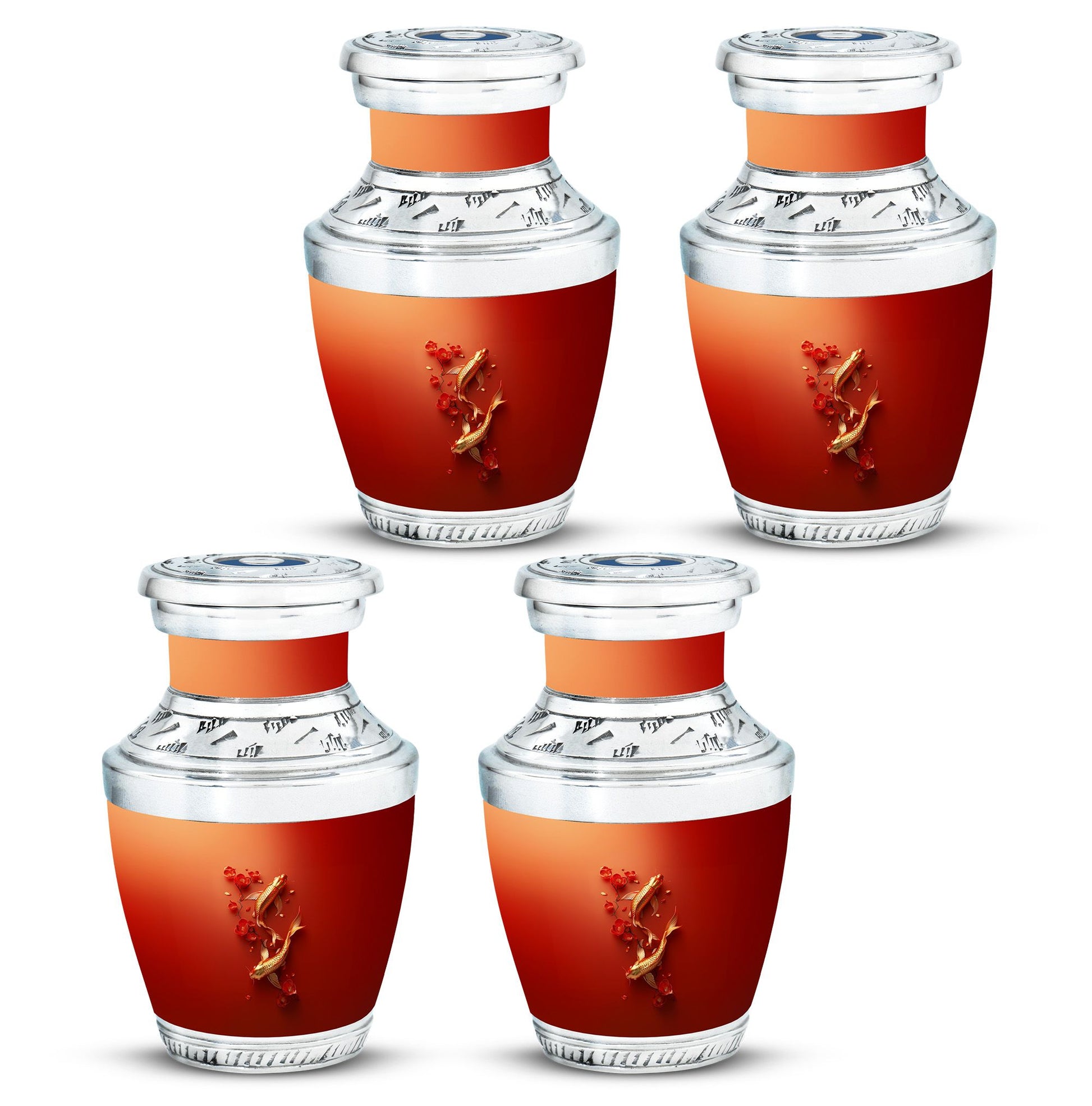 Gold Fish Theme 3 Inch Keepsake Pack of 4