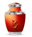 Gold Fish Theme Large Urn 10 Inch